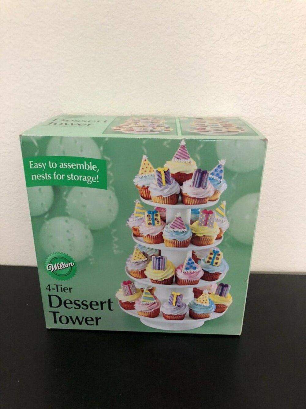 Wilton 4-Tier Tower Cupcake Dessert Sturdy Plastic Stand Birthday Party Display